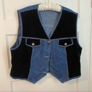 Vintage denim vest